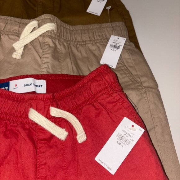3 NEW NWT Old Navy Pull On Above Knee Dock Shorts - BUNDLE - all Size S (6-7) - Picture 2 of 2